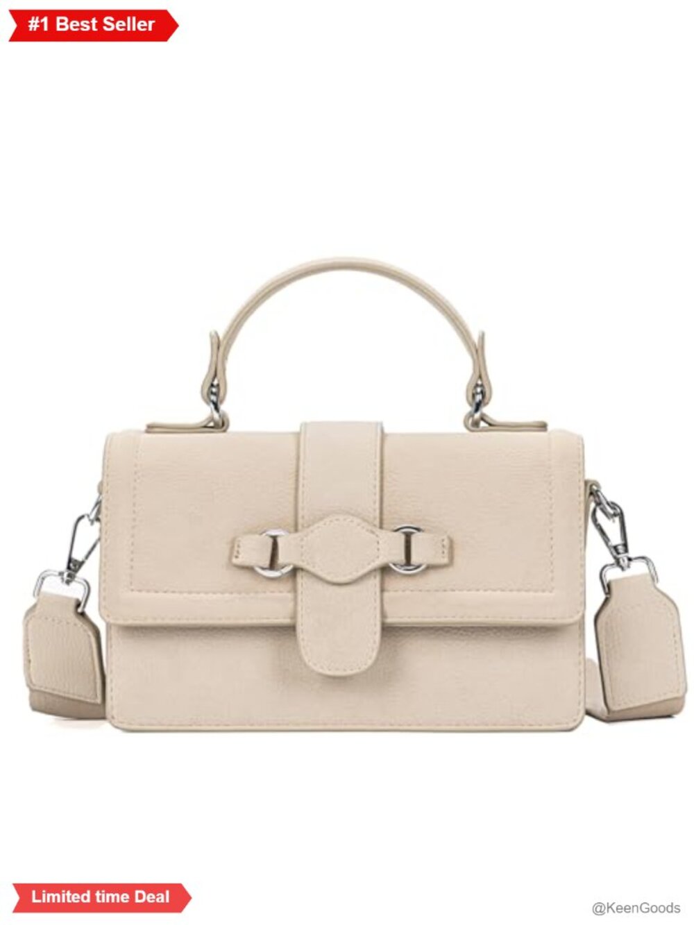 Vegan Leather Mini Satchel Top Handle Handbag with Magnetic Flap